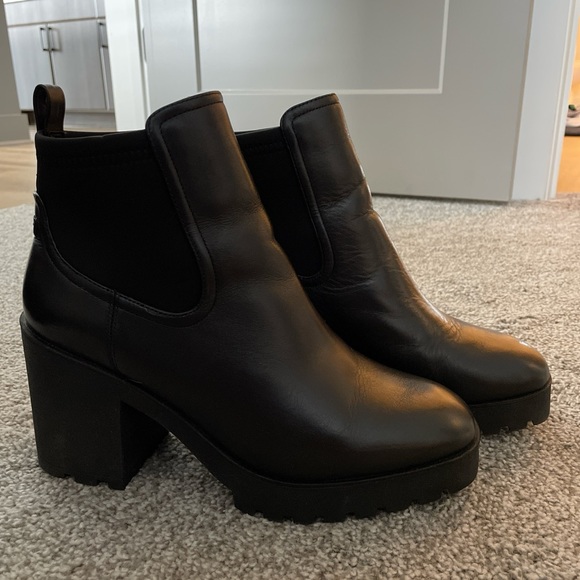 Aldo Shoes Like New Black Aldo Chunky Boots Worn Once In Near